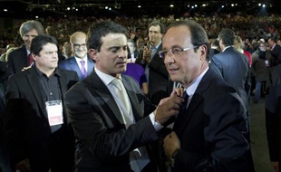 Principales réactions au discours du candidat socialiste à l'élection présidentielle, François Hollande: