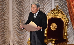 L'empereur du Japon Akihito le 4 janvier 2016