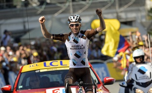 Le cycliste français Romain Bardet (AG2R)