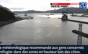 Capture d'écran du JT d'une chaîne japonaise.