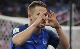 Kevin Gameiro a inscrit deux buts lors de France-Bulgarie (4-1), le 7 octobre 2016 au Stade de France.
