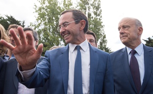 Bruno Retailleau a reçu le soutien d'Alain Juppé, François Fillon et Nicolas Sarkozy samedi à La Baule. S. SALOM-GOMIS S/SIPA/