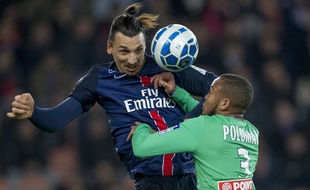 Zlatan Ibrahimovic lors du match entre le PSG et Saint-Etienne le 16 décembre 2015.