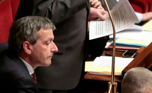 Le député François Rochebloine à l'Assemblée nationale à Paris le 10 mars 2015