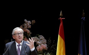 Le 21 octobre 2015 à Madrid, en Espagne. Le président de la Commission européenne Jean-Claude Junker.