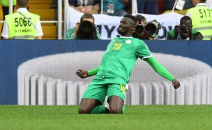 Mbaye Niang a marqué le 2e but du Sénégal contre la Pologne.