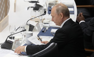 Vladimir Poutine au G20 à Osaka le 28 juin 2019.