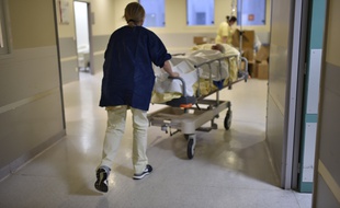 Le service d'urgences de l'hôpital Bichat, à Paris.