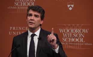 Arnaud Montebourg à Princeton le 23 février 2015.
