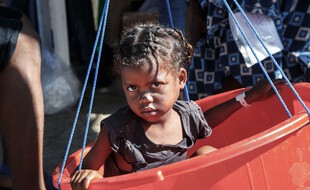 Un enfant à Madagascar, le 2 septembre 2021, touché par la famine.