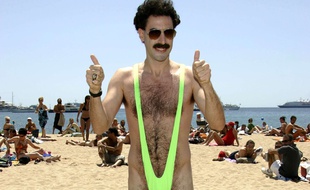 Sacha Baron Cohen porte un mankini le 24 mai 2006