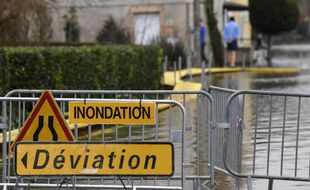 Photo d'illustration d'une commune française victime d'une inondation.