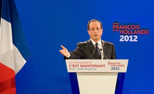 François Hollande a présenté son programme pour la présidentielle le 26 janvier 2012.