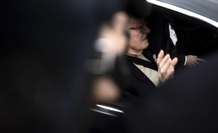 Le président d'honneur du Front National Jean-Marie Le Pen, le 4 mai 2015 à Nanterre