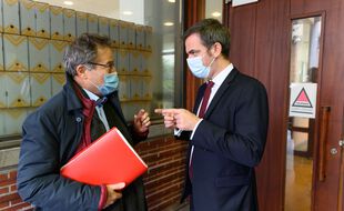 Martin Hirsch avec Oliver Véran en 2020.