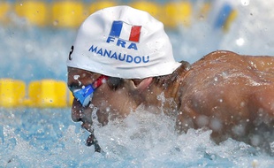 Florent Manaudou à Kazan, le 2 août 2015