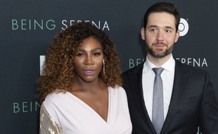 Serena Williams et Alexis Ohanian à New York le 25 avril 2018.