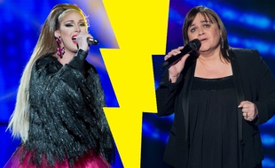 Leona Winter et Virginie Vetrano (Lisa Angell), lors de la saison 8 de «The Voice».
