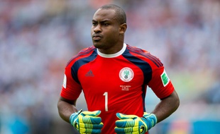 Le gardien du Nigeria Vincent Enyeama le 25 juin 2014 contre l'Argentine.