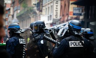 Les policiers de la Compagnie de sécurisation et d'intervention dans les rues de Toulouse.