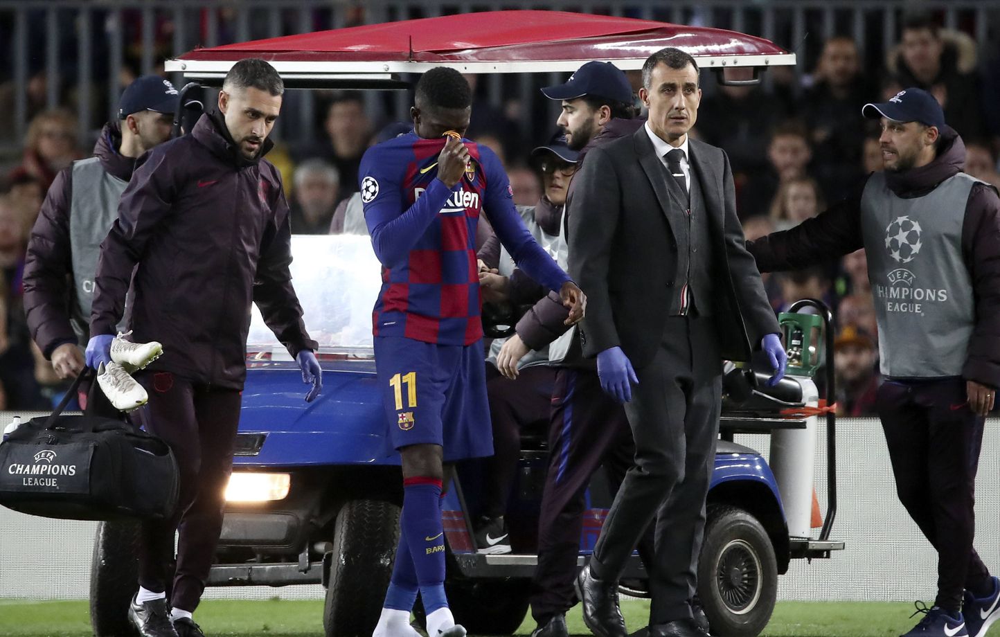 FC Barcelone Le club annonce 10 semaines d absence pour Ousmane Dembele