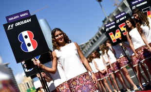 Les Grid Girls lors du Grand Prix d'Azerbaïdjan.