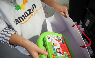 Un salarié d'Amazon (image d'illustration).