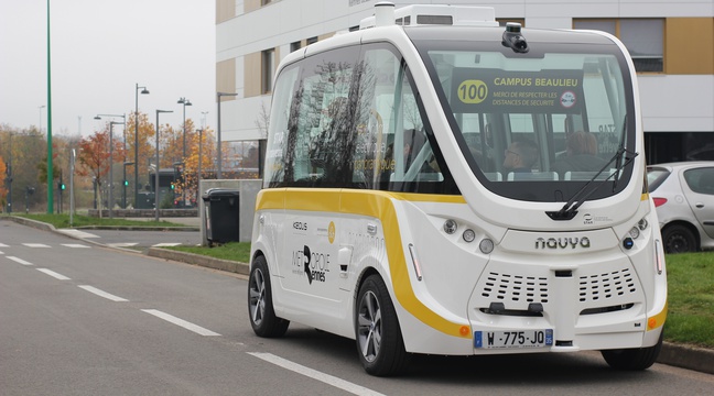 Rennes: Deux nouvelles navettes autonomes débarquent sur le campus Beaulieu - 20 Minutes