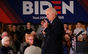 Joe Biden lors d'un meeting politique dans le New Hampshire, le 5 décembre 2019.