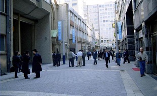 Le quartier des diamantaires à Anvers en 1999