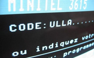 Capture d'écran d'une vidéo Youtube présentant la page Minitel 3615 Ulla.