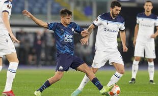 Le Turc Ünder lors de Lazio-OM, le 21 octobre 2021.