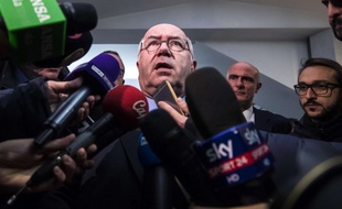 Carlo Tavecchio, le président de la Fédération italienne de football, le 15 novembre 2017.