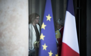Muriel Pénicaud à la sortie du conseil des ministres le 28 juillet 2017.