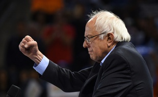 Bernie Sanders lors d'un meeting de campagne à Carson, en Californie (Etats-Unis), le 17 mai 2016.