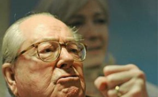 Jean-Marie Le Pen, hier midi.