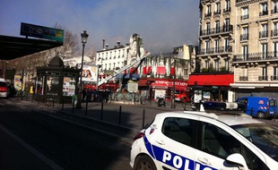 L'Elysée-Montmartre en feu, le 22 mars 2011.