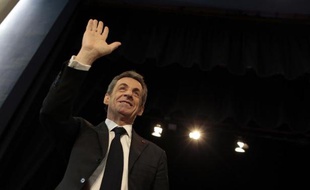 Le président de l'UMP Nicolas Sarkozy, le 26 mai 2015 au Havre