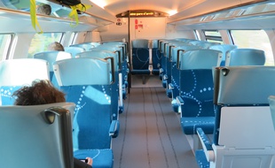 Intérieur du nouveau Regio 2N, TER de la région Aquitaine