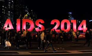 La conférence internationale sur le sida de Melbourne, en Australie, le 18 juillet 2014.
