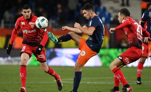 Morgan Sanson avec Montpellier, contre Dijon