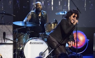 Lenny Kravitz en concert à New York, en avril 2017.