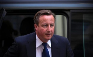 Le Premier ministre britannique David Cameron au 10 Downing Street, à Londres, le 27 août 2013