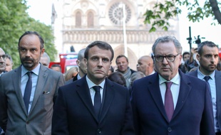Edouard Philippe, Emmanuel Macron, et Richard Ferrand