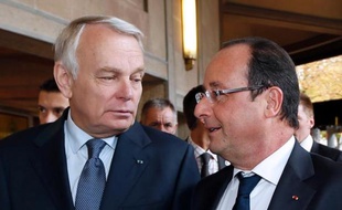 Le président français François Hollande et le Premier ministre Jean-Marc Ayrault, le 20 septembre 2013 à Paris