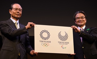 Le nouveau logo des JO de Tokyo de 2020, présenté le 25 avril 2016.
