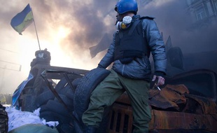 Un manifestant ukrainien, le 18 février 2014