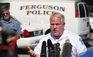 Le chef de la police de Ferguson, Thomas Jackson, le 13 août 2014 à Ferguson
