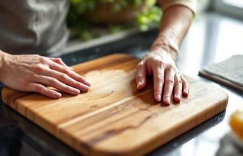 Redonner une seconde vie à une planche à découper usée grâce à une astuce économique et simple à réaliser