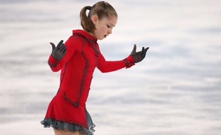 Yulia Lipnitskaya a été sacrée championne olympique de patinage artistique lors de JO de Sotchi, le 20 février 2014.